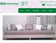 Tablet Screenshot of deenafurniturefactory.com